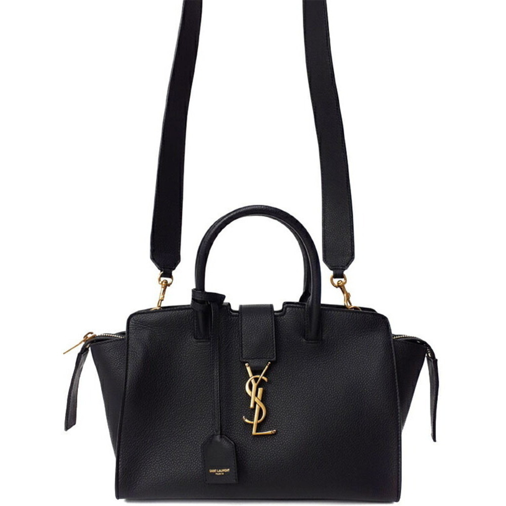 Saint Laurent Downtown YSL leather top handle 2way Crossbody bag